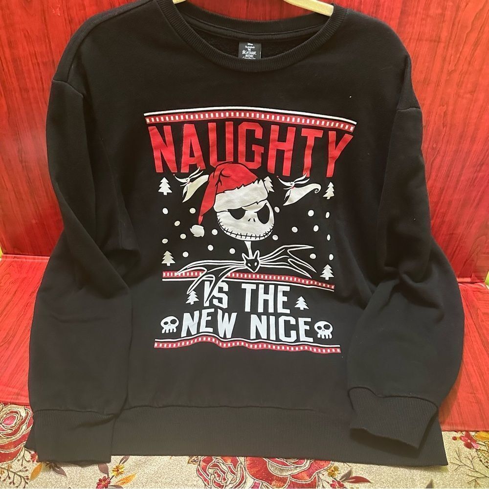 Disney The Nightmare Before Christmas Jack skeleton Sweatshirt XL